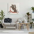 thumbnail image 2 of Stupell Industries Red Scooter Dogs Duo Animals & Insects Painting Gallery Wrapped Canvas Print Wall Art, 30 x 30, 2 of 7