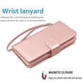 thumbnail image 5 of Wallet Case for Samsung Galaxy S24 FE Wallet Case 6.7" 5G (2024), [9 Card Slots] Luxury PU Leather Credit Holder Carrying Folio Flip [Detachable] Kickstand Magnetic Phone Cover & Lanyard [Pink], 5 of 5
