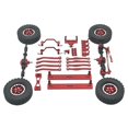 thumbnail image 4 of KLKCMS 1/16 RC Upgrades Kit Crossbeam Front and Rear Shock for C64 DIY Trucks red, 4 of 9