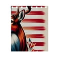 thumbnail image 5 of Deer on American Flag Curtains Black Out 63 Inch Length Curtains for Sliding Glass Doors Bedroom Living Room 2 Panels Set, 5 of 5
