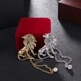 thumbnail image 3 of Broche de cadena con borlas de animales vintage, 3 of 4