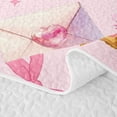 thumbnail image 5 of Homewish Valentine Dog Twin Quilt Set,Kawaii Pet Theme Twin Coverlet Set,Pink Ribbon Bow Decor,2 Pieces, 5 of 7
