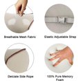 thumbnail image 4 of GHSDFBB 2 Pack Car Neck Pillow, Softness Car Headrest Pillow for Driving with Adjustable Strap, 100% Memory Foam and Breathable Removable Cover, Comfortable Ergonomic Design (Beige), 4 of 6