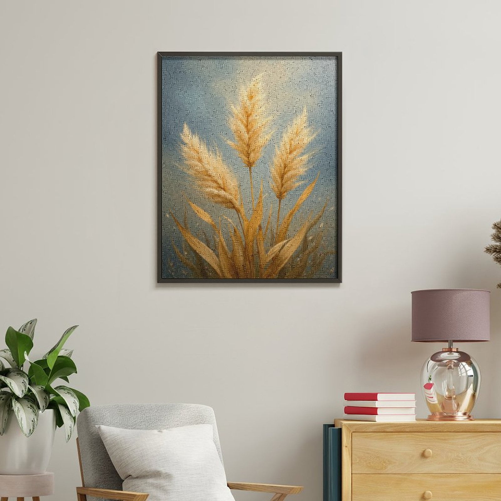 Paint By Numbers Kit for Adults Beginner - DIY Golden Wheat Abstract Art Canvas Painting Kits for Adults, Frameless Paint By Number for Adults for Home Wall Decor 16x20 Inch