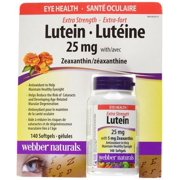 Webber Naturals Extra-Strength Lutein, 140 Softgels, 25mg, {Imported from Canada}