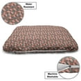 thumbnail image 3 of Mosaic Pet Bed, Contemporary Pattern of Repeating Geometric Shapes, Chew Resistant Pad for Dogs and Cats Cushion with Removable Cover, 24" x 39", Cocoa Coral, by Ambesonne, 3 of 4
