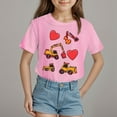 thumbnail image 2 of Toddler Girl Shirt Baby Girls Short Sleeve 0-24 Months 2t 3t 4t 5t 6t 7t T-Shirts Soft Cotton Tee Toddler Girl Clothes Gibobby,13-14 Years,Pink, 2 of 4