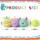 thumbnail image 2 of 3Pack Squeaky Dog Balls,2 in1 Funny Puppy Ball Toys,Birthday Dog Toy for Small Medium Dogs (Monster Ball), 2 of 5