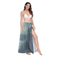 thumbnail image 2 of FORMRS Womens Beach Sarong Semi-Sheer Bikini Wrap Skirt Swimsuit Cover-ups, Forest House, 2 of 7
