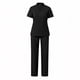 thumbnail image 2 of Uniforme de enfermera (top y pantalón) para quirófano, tienda de mascotas, cosmetología S Negro, 2 of 8