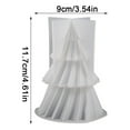 thumbnail image 2 of Christmas Tree Silicone Mold 3D Desktop Christmas Tree Ornament Candle Mold Resin Mold Size Cm Available Diy Christmas Gift, 2 of 5