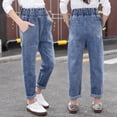 thumbnail image 2 of RUTAYY Toddler Boys Girls Jeans Boys Children Casual Fashion Personalized Jeans Stylish Pants, 2 of 4