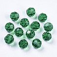 thumbnail image 2 of Imitation Austrian Crystal Beads Grade AAA Faceted(32 Facets) Round Green 10mm Hole: 0.9~1mm, 2 of 3