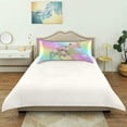 thumbnail image 4 of GZHJMY Rainbow Unicorn Satin Pillowcase for Hair and Skin Silk Pillowcase, Standard Size(20x26 inches) - Slip Cooling Satin Pillow Covers with Envelope Closure, 4 of 7