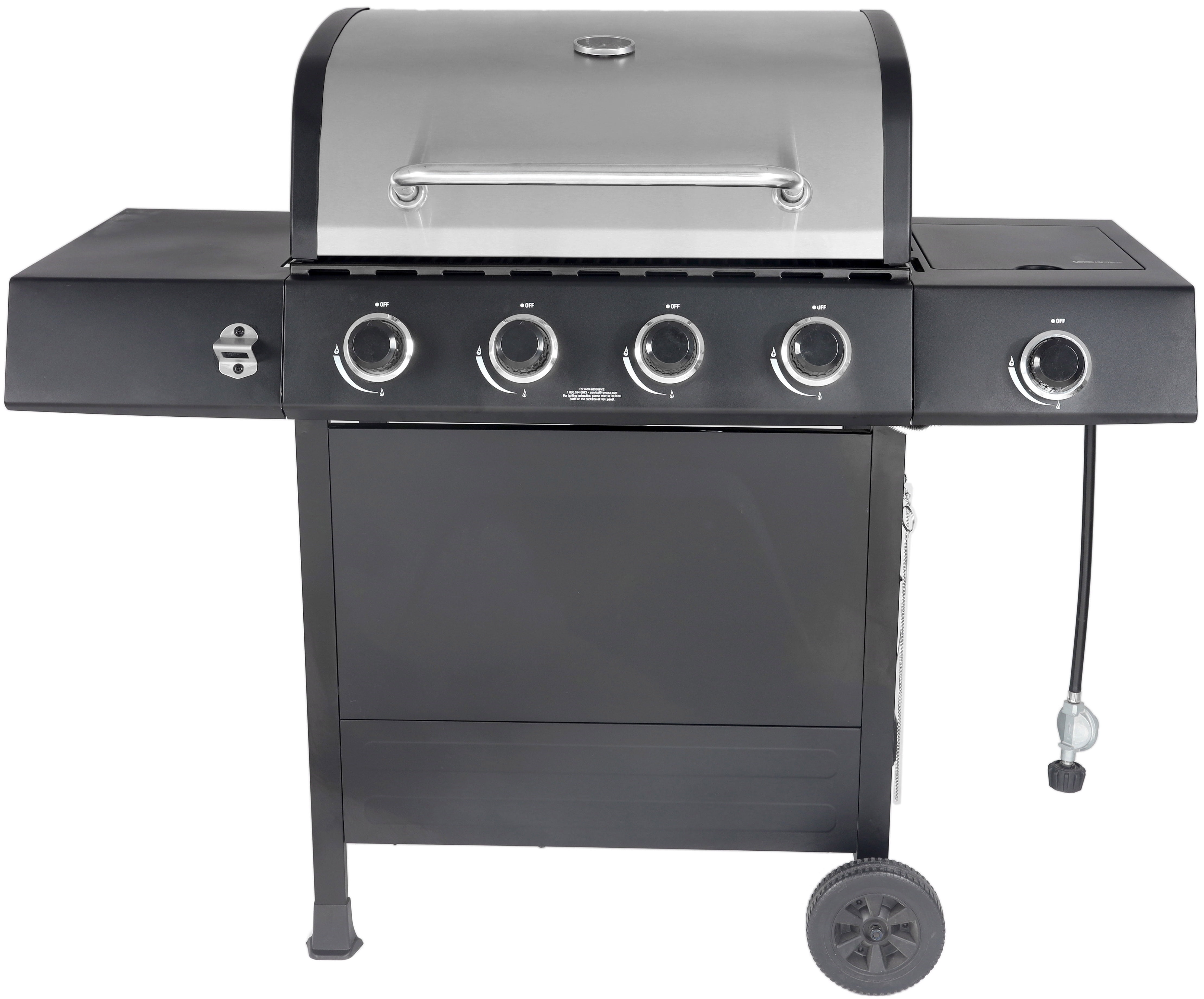 RevoAce 4-Burner Gas Burner, Stainless & Black - Walmart.com