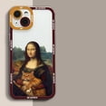 thumbnail image 3 of Great Art Aesthetic David Mona Lisa Clear Phone Case For iPhone 15 14 13 12 11 Pro Max Mini XS X XR SE 2020 7 8 Plus Soft Cover, 3 of 5