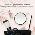 thumbnail image 6 of LQQBOX 20X Magnifying Mirror, 20X Magnifying Mirror Suction Cup and Tweezers, As a Mganifying Makeup Mirror, Pocket Mirror Set for Eyes Makeup 3.39 Inches, Black, 6 of 7