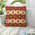 thumbnail image 6 of ZICANCN Boho Southwestern Aztec Style Throw Pillow Covers, Bed Couch Sofa Knit Decorative Pillow Covers for Living Room Farmhouse, 22"x22", 6 of 8