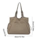 thumbnail image 3 of Bolso de nylon para mujer con múltiples bolsillos y cordón, bolso impermeable para oficina de gimnasio de viaje, 3 of 6