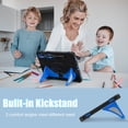 thumbnail image 2 of Dteck Case for Samsung Galaxy Tab S9 FE/Galaxy Tab S9 2023, Heavy Duty Childproof Silicone Shockproof Rugged Protective Case with Kickstand Pen Holder for Samsung Galaxy Tab S9 FE/S9/S8/S7,Black Blue, 2 of 9