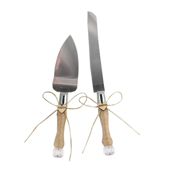 WHAMVOX  Wedding Decor Decorations Cake Knife Set Rust-resistant Cutter