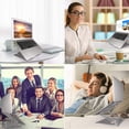 thumbnail image 2 of Shisuyan Foldable Laptop Computer Stand Height-adjustable Notebook PC Holder Portable Laptop Support (Silver), 2 of 8