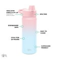 thumbnail image 2 of Simple Modern 18 fl oz Stainless Steel Summit Water Bottle with Silicone Straw Lid|Officially Disney Licensed|Princess Royal Beauty, 2 of 3