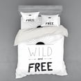 thumbnail image 2 of Adventure Duvet Cover Set, Abstract Hand Drawn Rising Sun Arrows Wild Free Forest Sketch Art Design, Bedding Set with Shams and Fitted Sheet, 3 Sizes, by Ambesonne, 2 of 3