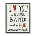 thumbnail image 5 of Stupell Industries Bushel and a Peck and a Hug Around The Neck Luster Gray Framed Floating Canvas Wall Art, 16x20, by Katie Doucette, 5 of 5