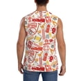 thumbnail image 4 of Fotbe Firefighter Icons Men's Camiseta sin Mangas Estampada para Hombres, Playera Casual para Gimnasio, Entrenamiento, Playa-X-Large, 4 of 7