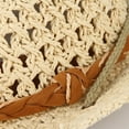 thumbnail image 5 of AWZXDE Summer Breathable Wide Brim Fashion Beach Cap For Women Korean Style Outdoor Travel Sun Hat, 5 of 6