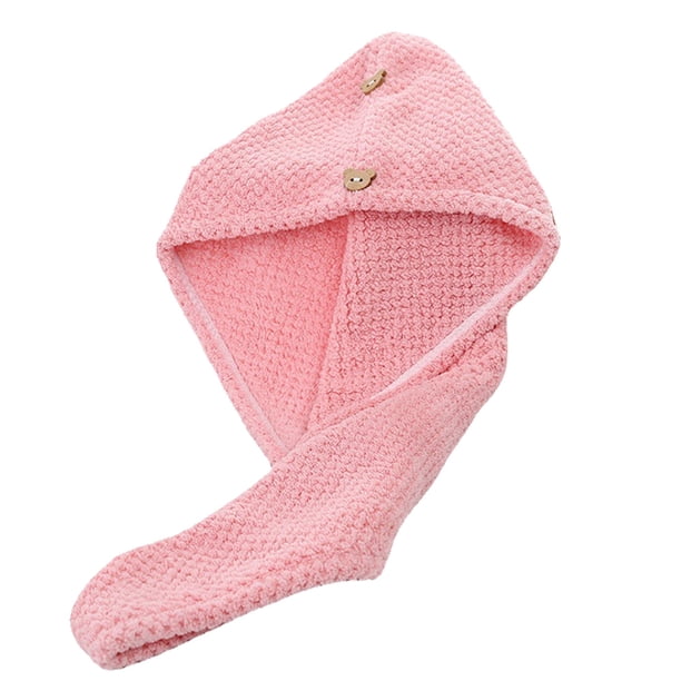 Toalla de microfibra para el cabello, turbante absorbente, de secado rápido y suave para la cabeza, para todas las mujeres y todo tipo de cabello