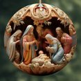 thumbnail image 7 of Utoimkio Christmas Decorations Indoor 2024 Nativity Scene Christmas Ornaments,Acrylic Birth Blessing Pendants Christian Tree Ornaments Religious Xmas Decor for Home Party Supplies, 7 of 7
