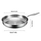 thumbnail image 2 of Sartén de titanio puro CLLC, sartenes 100% titanio para cocinar antiadherente, sartén profesional martillada de acero inoxidable con tapa, sartén antiadherente sin revestimiento para uso doméstico (B, 2 of 8