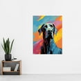 thumbnail image 4 of Great Dane Dog Lover Gift Pet Portrait Pastel Colour Blue Orange Purple Artwork Painting Extra Large XL Wall Art Poster Print, 4 of 5