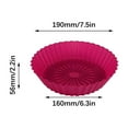 thumbnail image 3 of Silicone Baking Mat Non-Stick Oven Pad 7.5 Inch Foldable Reusable Cookie Sheet for Air Fryer Toaster Oven, Food Grade​​, 3 of 6