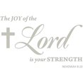 thumbnail image 2 of VWAQ The Joy of The Lord is Your Strength Nehemiah 8:10 Wall Art Decal - Scripture Bible Wall Decor, 2 of 2