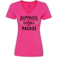 thumbnail image 3 of Inktastic Happiness is Being a Mimi with Butterflies Women's V-Neck T-Shirt, 3 of 5