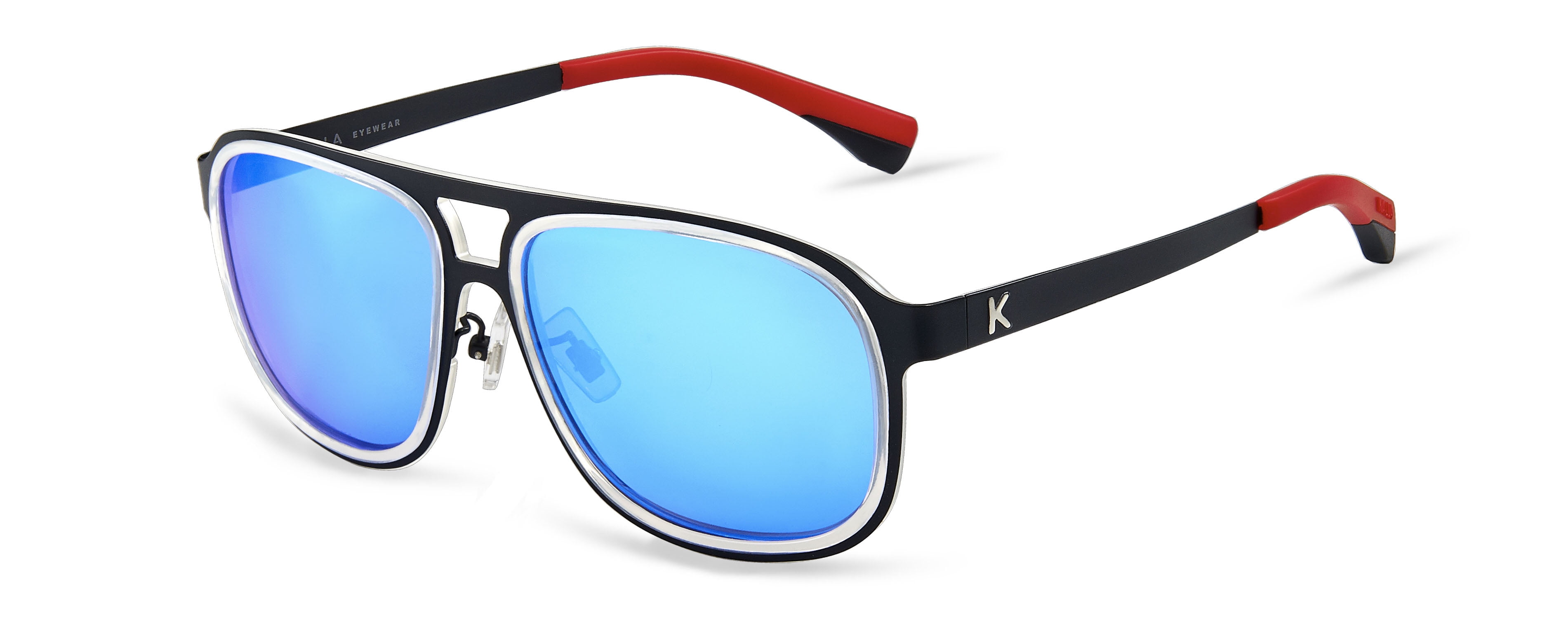 KALLA KL6130C1A Unisex Ultra Lightweight Aviator Sunglasses Polarized UV400 Protection Fashion Eyewear