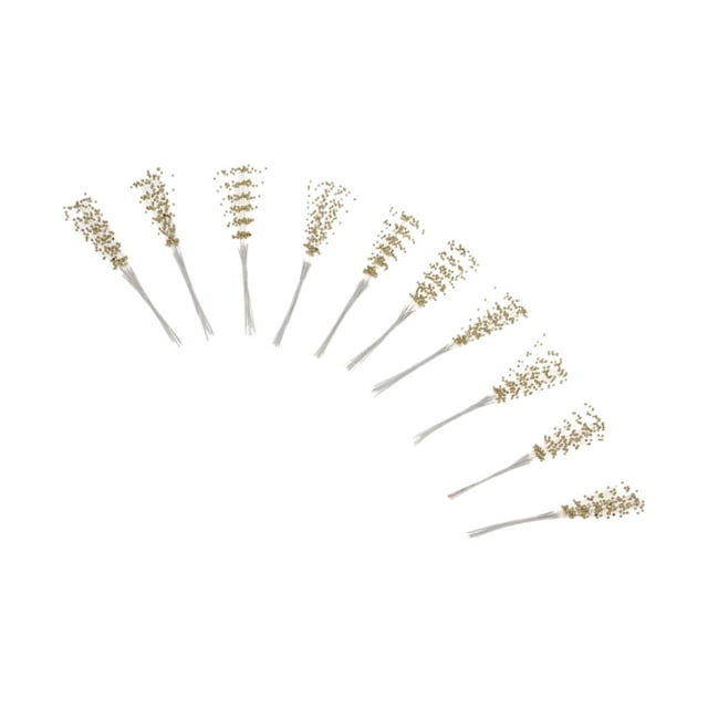 100 piezas de espray de perlas de oro - 2 mm mini cadena de de perlas hebras de florales hechas a mano para decoración de ramo de manu Zulema Ramo de la boda
