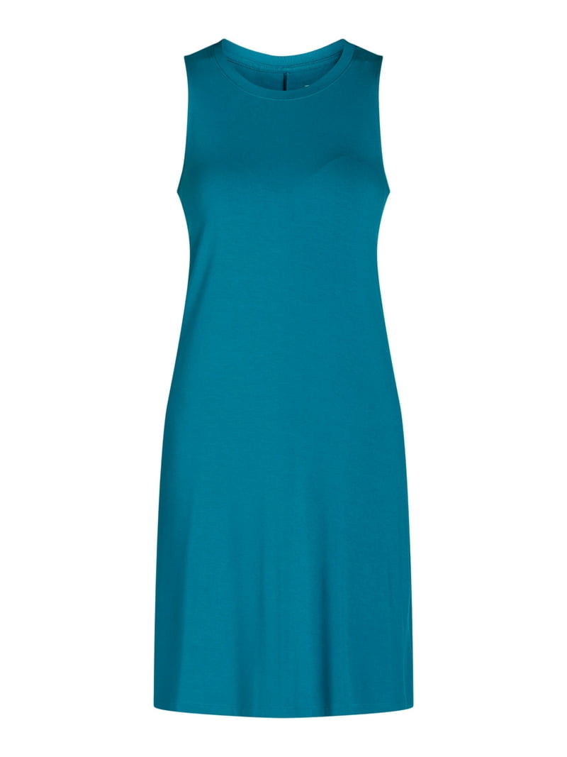 Time and Tru Women's Sleeveless Knit Swing Dress Sizes XS-XXXL, Soft Fluid Cotton  Blend, Mini Length - Walmart.com