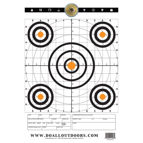 Do-All Outdoors PT11 Paper Target [range, 12x18, Per 10] - Walmart.com ...
