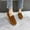 Brown, variant on Kayannuo Loafers Women Shoes Women's Round Head Color Suede Low Heel Comfortable Casual Slip-on Shoes Shoes for Women