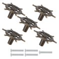thumbnail image 1 of Handles Alloy Single Hole American Retro Steering Wheel Shape Wardrobe Door Drawer Pulls, 1 of 4