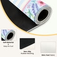 thumbnail image 3 of Mahjong Mat 31.5" x 31.5" Pastel Seashell Floral Frame Nautical Ocean Striped Blank Center Non-Slip Noise Reduction Mahjong Tiles Table Cover for Dominoes Poker Card Board and Tile Games, 3 of 6