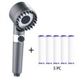 thumbnail image 1 of Cabezal de ducha de alta presión de 3 modos, filtro portátil, grifo de lluvia, baño, accesorios innovadores para el hogar, 1 of 4