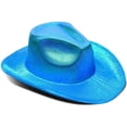thumbnail image 1 of Vaquero Con Purpurina Brillante, Sombrero De Vaquero Occidental De Caballero Nacarado Colorido Para Halloween, Carnaval Y Navidad Guardurnaity HA046717-02, 1 of 5