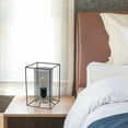 thumbnail image 4 of Lalia Home Black Framed Table Lamp with Smoked Cylinder Glass Shade, Small, 4 of 4