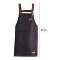 thumbnail image 6 of Yesbay Cooking Apron Waterproof Wide Application with Pockets Oil Proof PVC Apron for Home, 6 of 8