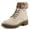 BONE MULTI, variant on CANARIO Women’s Winter Boot – Water-Resistant Faux Leather Ankle Boot with Faux Fur Lining & Lug Sole